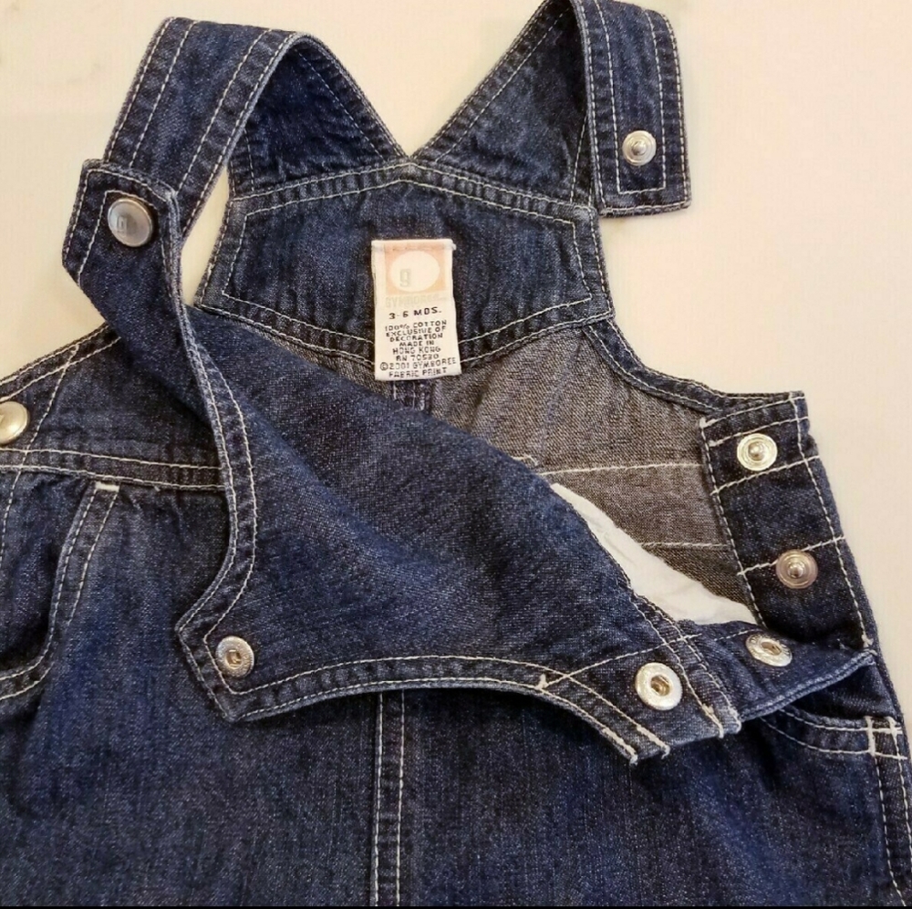 Vintage Gymboree 2001 Cars Denim Romper 3-6M Boys - Picture 5 of 9